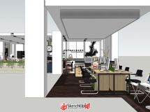 ”水墨“---辦公家具展示空間-7