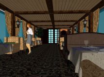 餐廳SU出圖 3d vr出圖-2