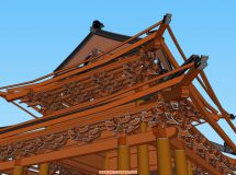 仿宋重檐十字歇山頂-17
