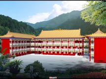 SU古建效果圖寺廟-2
