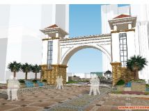 一個(gè)社區(qū)景觀的演示動(dòng)畫(huà)-3