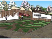 綠化展覽園的方案建模-24