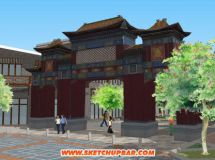 原創(chuàng)太陽廟門商業(yè)步行街景觀規(guī)劃設(shè)計(jì)-10