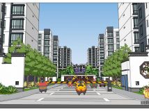 sketchup景觀-中式現(xiàn)代-7