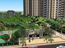 精細(xì)SU(Sketchup)草圖大師J景觀小區(qū)完整模型-4