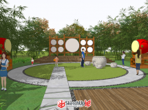 農(nóng)場景觀節(jié)點(diǎn)，鼓元素小園 用了吧里的模型~哈哈-7