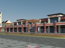 一個(gè)小渣渣汽車(chē)城的商業(yè)沿街建筑設(shè)計(jì)-14