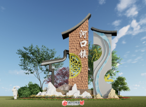 用lumion渲染的小村標(biāo)-1