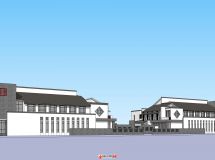 幾年前幫友鄰設(shè)計(jì)院做槍手出的投標(biāo)方案，中式住宅+辦公...-10