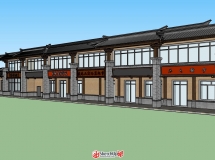中式門頭美麗鄉(xiāng)村改造-3