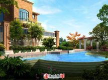 sketch+vray+ps后期的園林作品-5