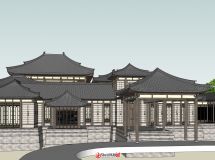 新式古建筑圖-4