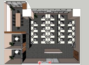 室內(nèi)辦公室平面布置-1