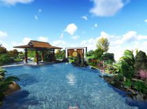 一個(gè)中式架空層庭院-18