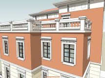 歐式別墅建筑建模練習(xí)~-4