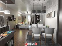 80平的室內(nèi)設(shè)計(jì)帶渲染圖-4