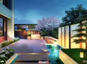 Lumion渲染花園效果圖?PS效果-6