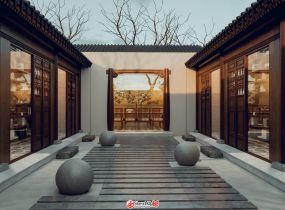 中式庭院模型 帶enscape燈光-15