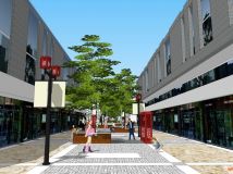 原創(chuàng)~果奔~簡約中式休閑商業(yè)街景觀設(shè)計-4