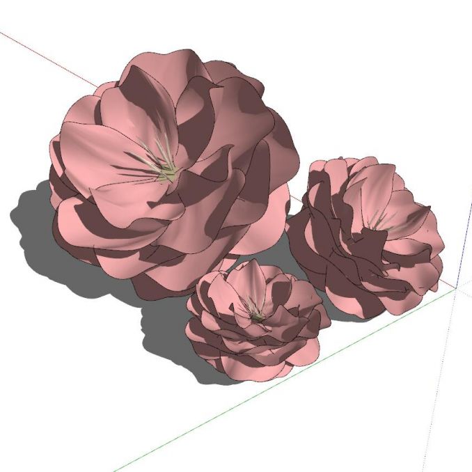 SketchUp桃花建模教程