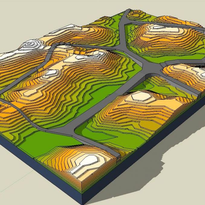 湘源+SketchUp地形建模方法