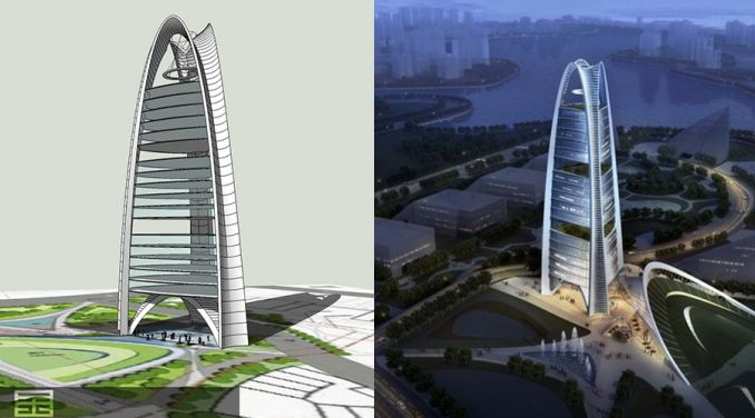 酷炫三角大樓 SketchUp 建模實(shí)例