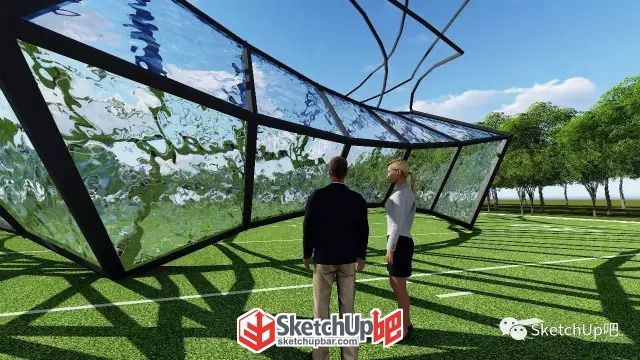 看完就能學會的異形景觀廊架建模教程