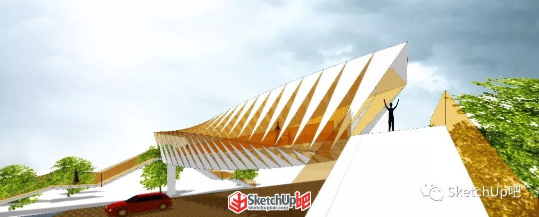 8步，建出高大上的景觀過街天橋！