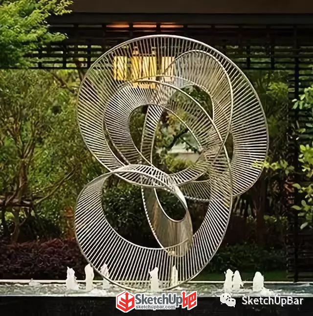SketchUp分分鐘get環(huán)形景觀小品