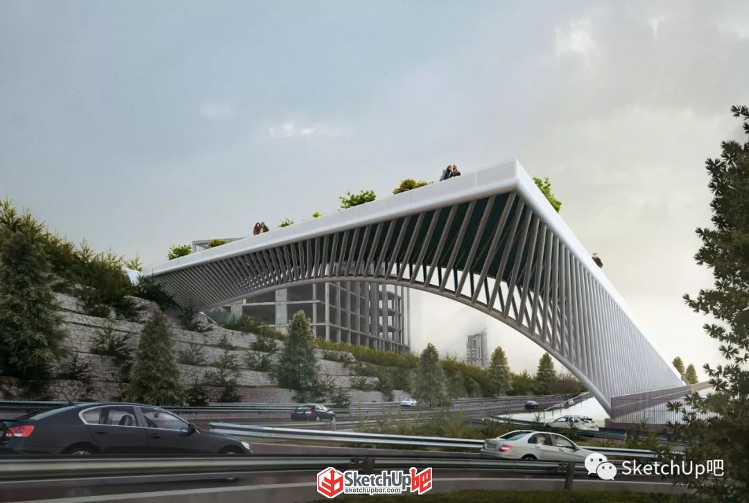我SU建橋，讓你彎你就得彎！