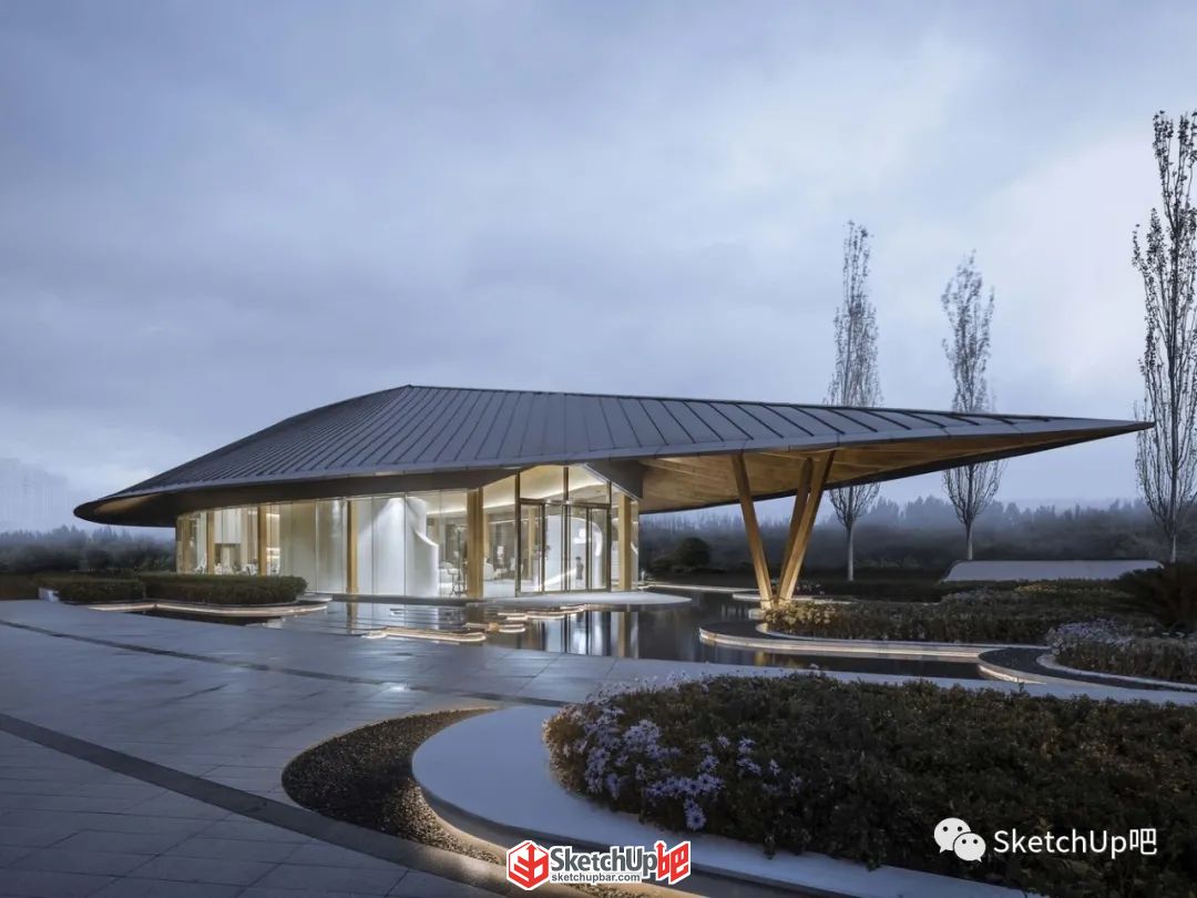 高效建模，SU輕松搞定框架建筑模型！