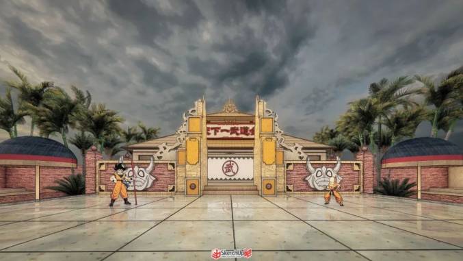 七龍珠-天下第一武道會(huì)場景渲染作品賞析