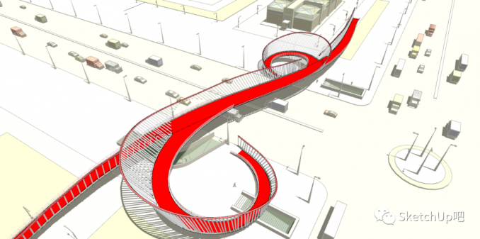 SketchUp成都如意橋建模思路
