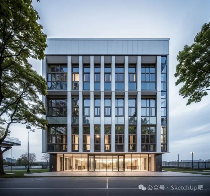 【靈感渲染】從辦公樓體塊設(shè)計出多立面方案