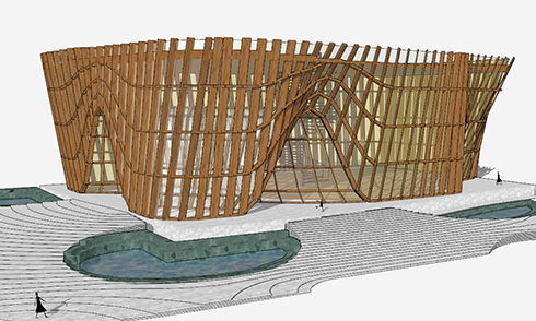 SketchUp農(nóng)耕博物館建模思路