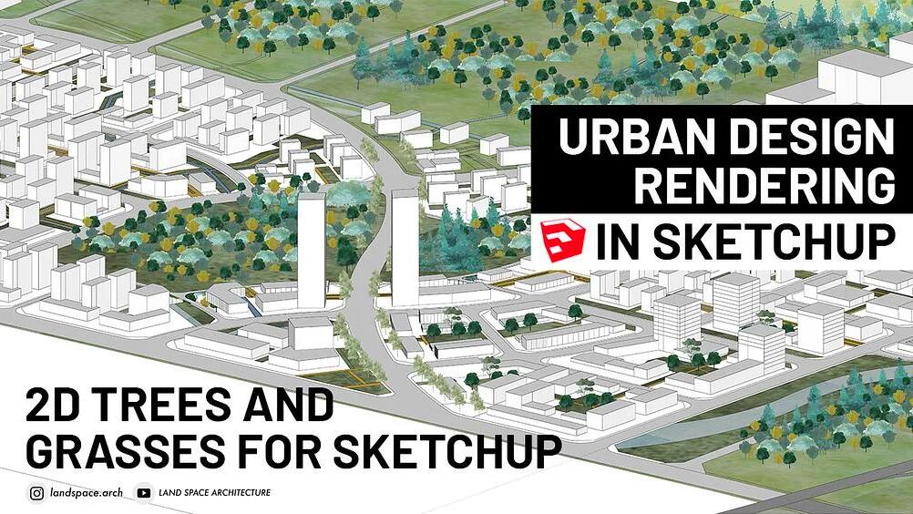 SketchUp創(chuàng)建城市景觀，無需插件PS處理