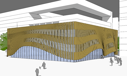SketchUp波浪建筑表皮建模