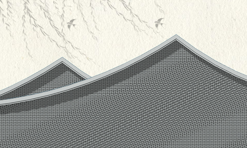 SketchUp建模波紋墻