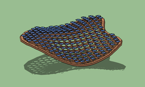 SketchUp異形涼亭頂建模思路