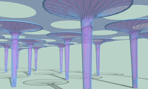 SketchUp涼亭建模思路