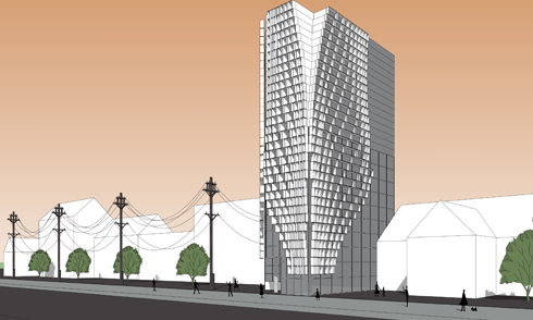 SketchUp漸變建筑表皮建模