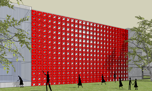 漸變鏤空表皮SU建模