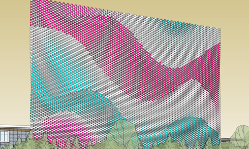 SketchUp建模漸變墻體